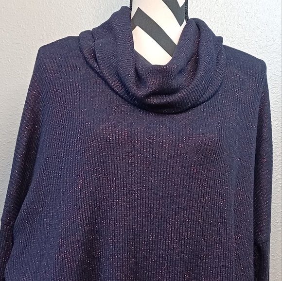Anthropologie 9-H15 STCL Orley Metallic Cowl Neck Sweater - Picture 5 of 16